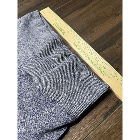 Victorias Secret Pink Seamless Leggings Heathered Navy Butt Lift Large Short - Picture 6 of 8